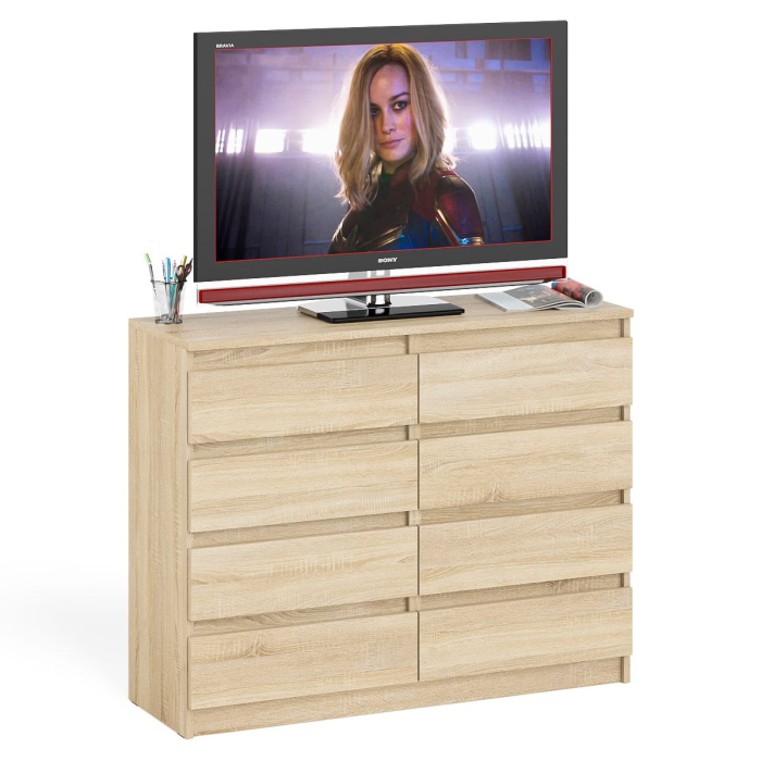 Комоды, Комод восемь выдвижных ящиков Мори МК1200.8