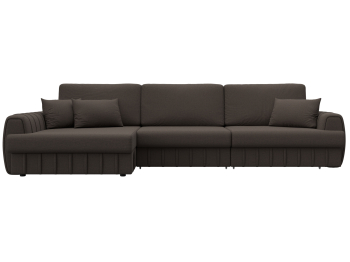 Диван угловой Лига-057 НПБ Лонг угол левый, рогожка Амур