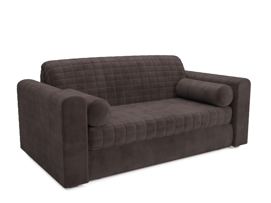 Диваны с ящиком для белья, Диван аккордеон Барон №5 НПБ 140х200 Микровелюр