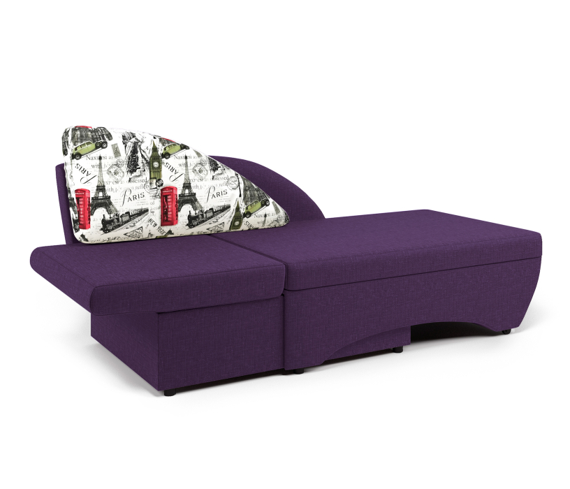 Диваны прямые кухонные, Кушетка Трио, левый рогожка/велюр