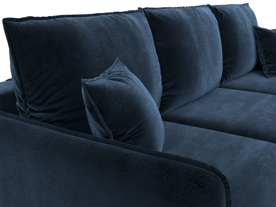 Диваны угловые в гостиную, Диван угловой Лига-064 НПБ угол универсальный, велюр TOWER