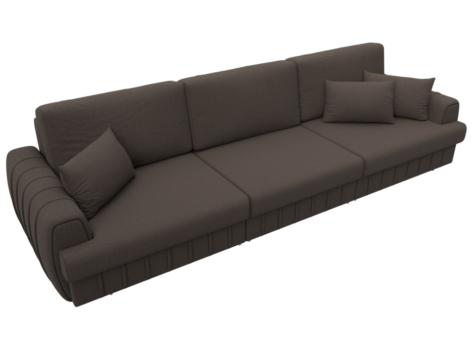 Диваны еврокнижки, Диван прямой Лига-057 НПБ Лонг, рогожка Амур