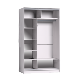 Шкаф-купе 2-дв  Strike 1200 зеркало/лдсп  (в2105*ш1232*г595)