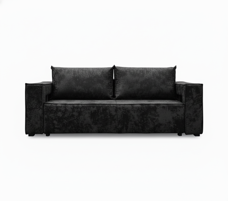 Дизайнерские диваны для гостиной, Диван-кровать еврокнижка Лофт Люкс  с подсветкой , 140,плюш