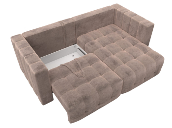 Диван угловой Лига-052 НПБ угол универсальный, велюр TOWER