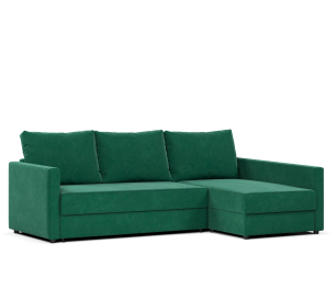 Диван угловой Фрисби дельфин, велюр