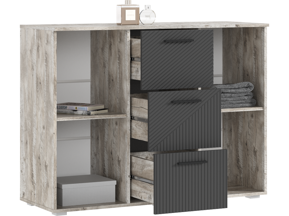 Комоды, Комод Сильвия 1200 3 ящика/2 двери