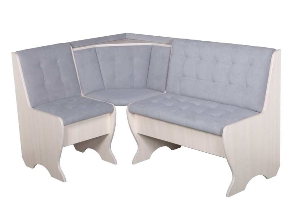 Кухонные уголки, Кухонный уголок Стиль 1Л Дуб млечный / велюр