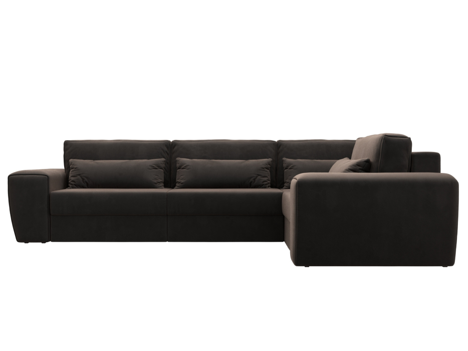 Диваны угловые в гостиную, Диван угловой Лига-008 Long правый, велюр