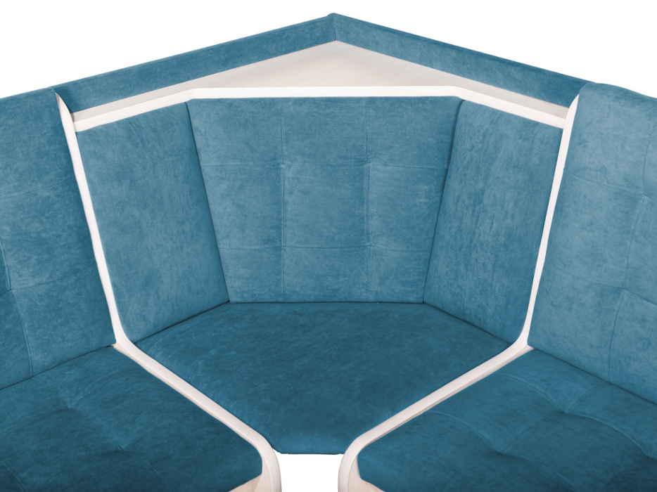 Кухонные уголки, Кухонный уголок Стиль 1Л (со столом СТ4) Дуб млечный / велюр