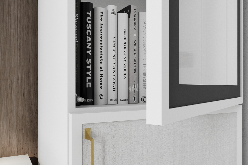 Стенки для гостиной, Гостиная модульная Толедо. Белый. Комплект 1