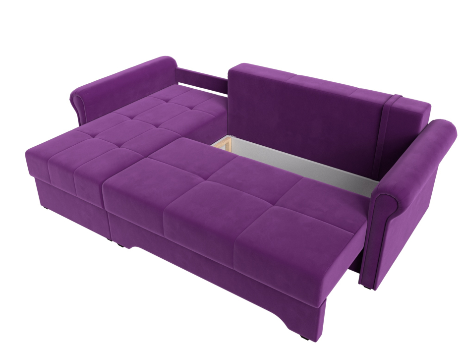 Диваны угловые в гостиную, Угловой диван Леон левый угол, микровельвет