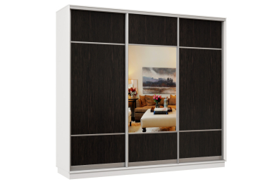 Шкаф-купе Премьер Лайт 57 (08;05;08) трехдверный