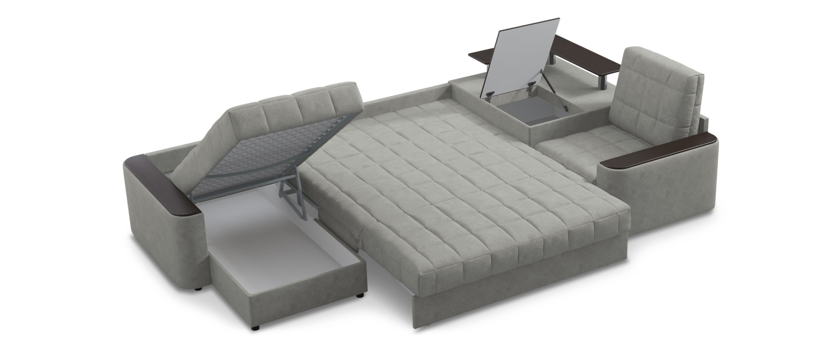 Мягкая мебель, Диван угловой аккордеон Даллас 018