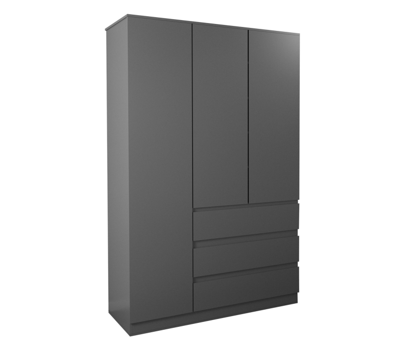 Шкафы распашные, Шкаф 3-х дверный с ящиками Somero 467.01