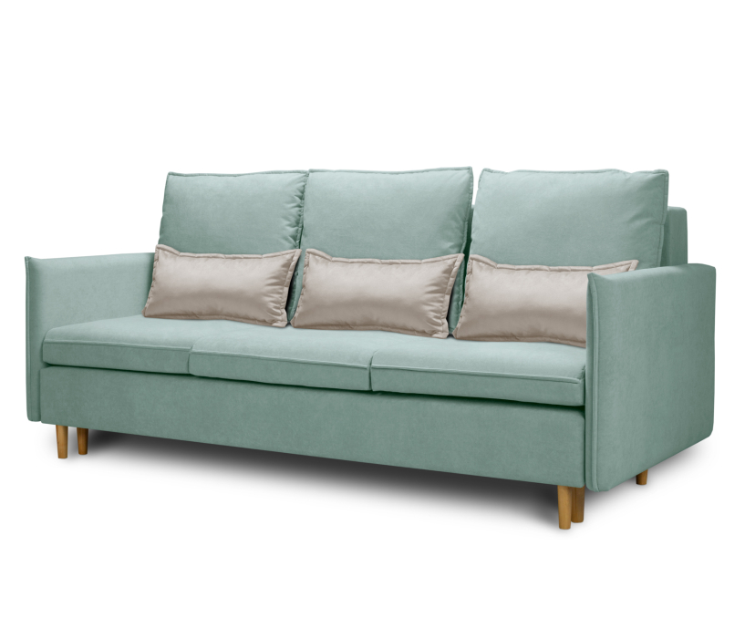 Диваны кровати со спальным местом, Диван кровать прямой Оливер,микровелюр