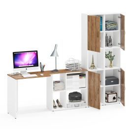 Лидер-8 письменный стол-трансформер и два пенала Лидер-8.