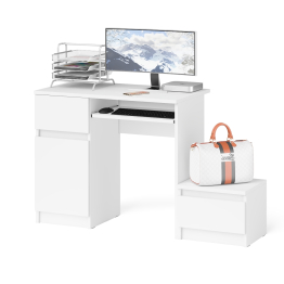 Стол компьютерный Мори МС-1 левый с тумбой