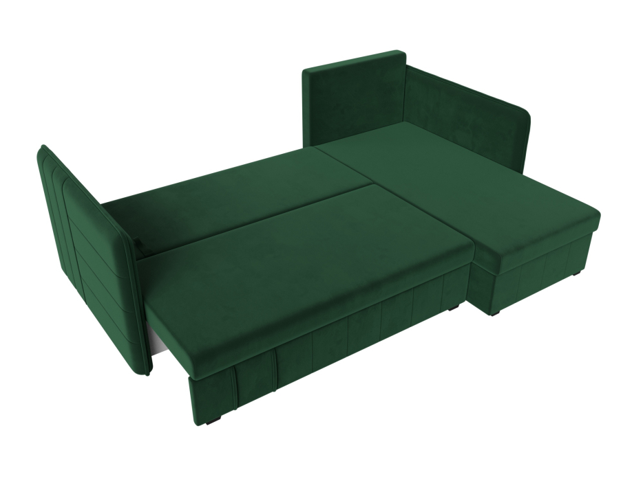 Диваны угловые в гостиную, Диван угловой Слим универсальный угол, велюр