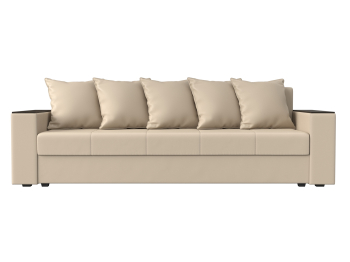 Диван прямой Дубай Лайт полки справа, экокожа