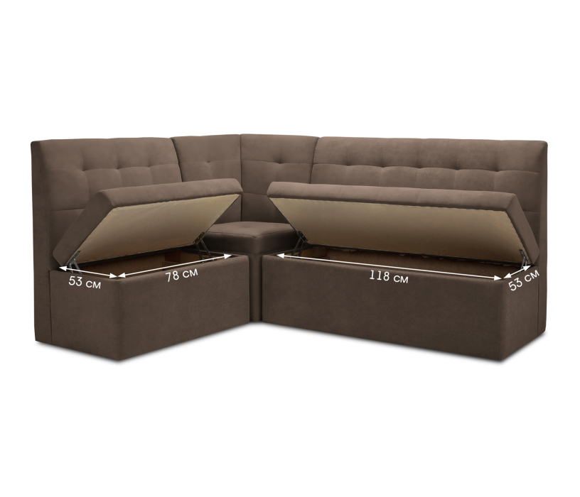 Кухонные уголки, Диван кухонный угловой Омега, микровелюр