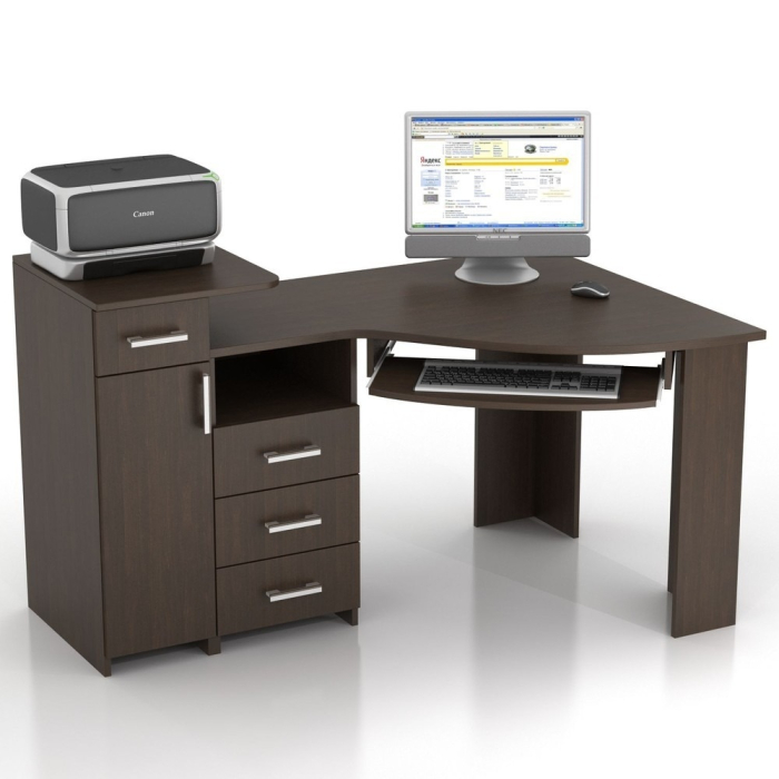 Письменные столы, Угловой Компьютерный Стол Кс-16У Сапсан правый