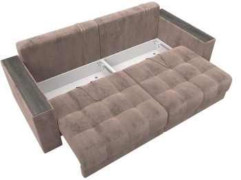 Диван прямой с декором Лига-049 НПБ, велюр TOWER