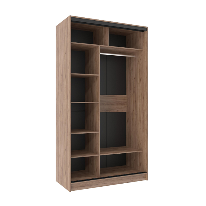 Шкафы-купе 2-х дверные, Шкаф-купе 2-дв  Домашний 1200 зеркало/лдсп  (в2295*ш1232*г595)