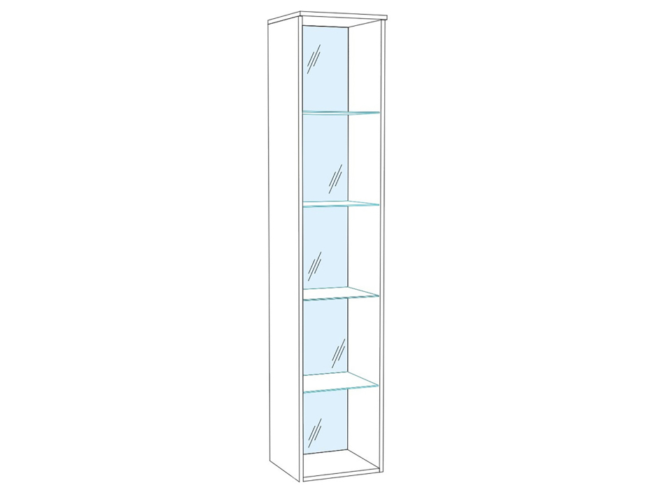 Шкафы пеналы, Пенал-витрина ЛШ-7 Гостиная Ливорно