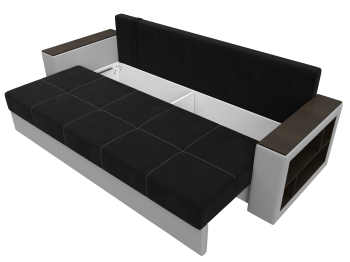 Диван прямой Дубай Лайт, микровельвет/экокожа