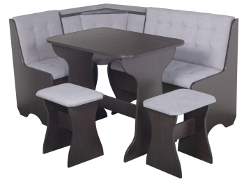 Кухонный уголок Стиль 1Л (со столом СТ4) Дуб венге / велюр