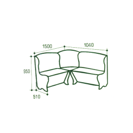 Кухонный уголок Комфорт- Лучиана 15