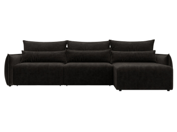 Диван угловой Лига-051 НПБ Лонг угол универсальный, велюр BRUT