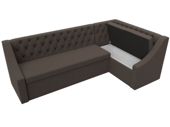 Диван кухонный угловой Мерлин правый угол, рогожка Амур