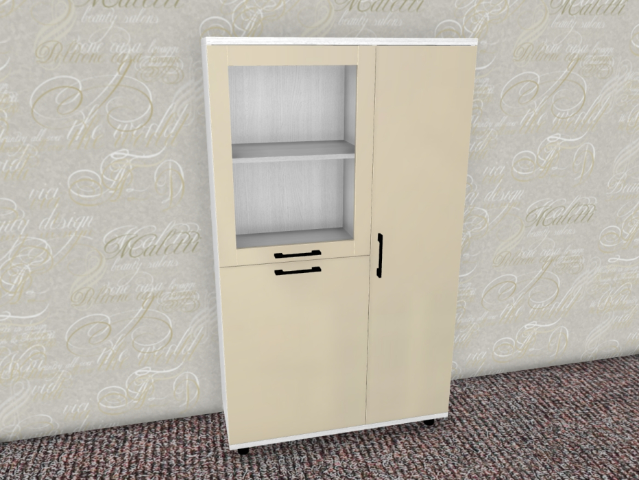 Шкафы распашные, Модульная система Грейс Шкаф ШК-5083  Снежный Ясень