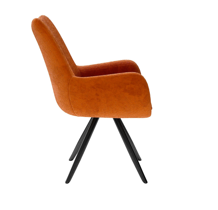 Стулья, Стул 351 поворотный BL07 терракотовый, ножки черные