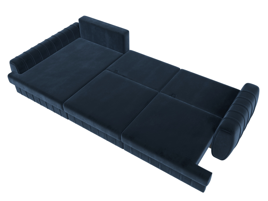 Диваны угловые в гостиную, Диван угловой Лига-057 НПБ Лонг угол левый, велюр TOWER