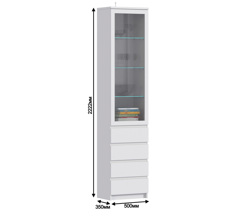 Витрины, Шкаф-витрина Веста СБ-2248