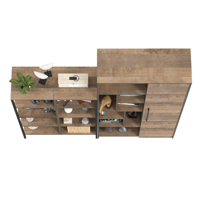 Стенки для гостиной, Шкаф-стеллаж со стеллажом Трувор 13.151.02