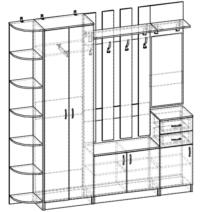 Прихожие, Композиция ГОРИЗОНТ-5