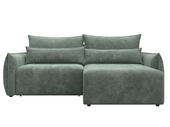 Диван угловой Лига-051 НПБ угол универсальный, велюр BRUT