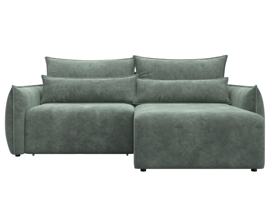 Диваны угловые в гостиную, Диван угловой Лига-051 НПБ угол универсальный, велюр BRUT