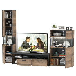 Мебель для гостиной в стиле лофт с подсветкой Трувор № 26