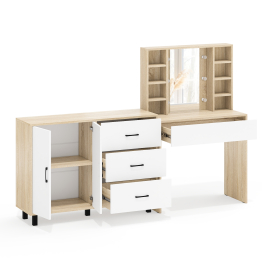 Туалетный столик с подсветкой 115 и тумба-комод 123-1204