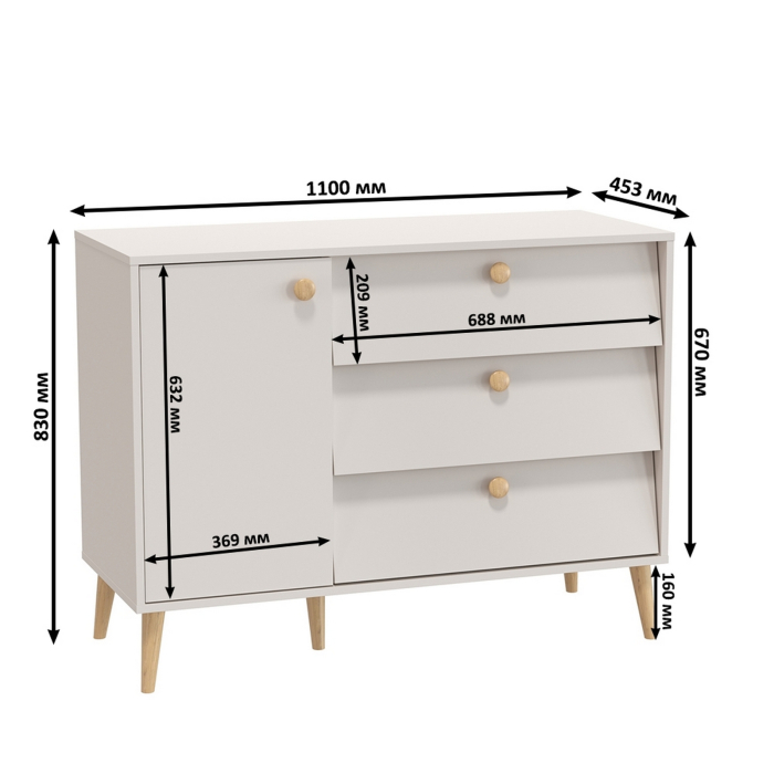 Спальные гарнитуры, Спальня Афина Сп-19-1200 со спальным местом 1200