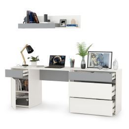 Стол компьютерный с верхней полкой и комодом Торонто