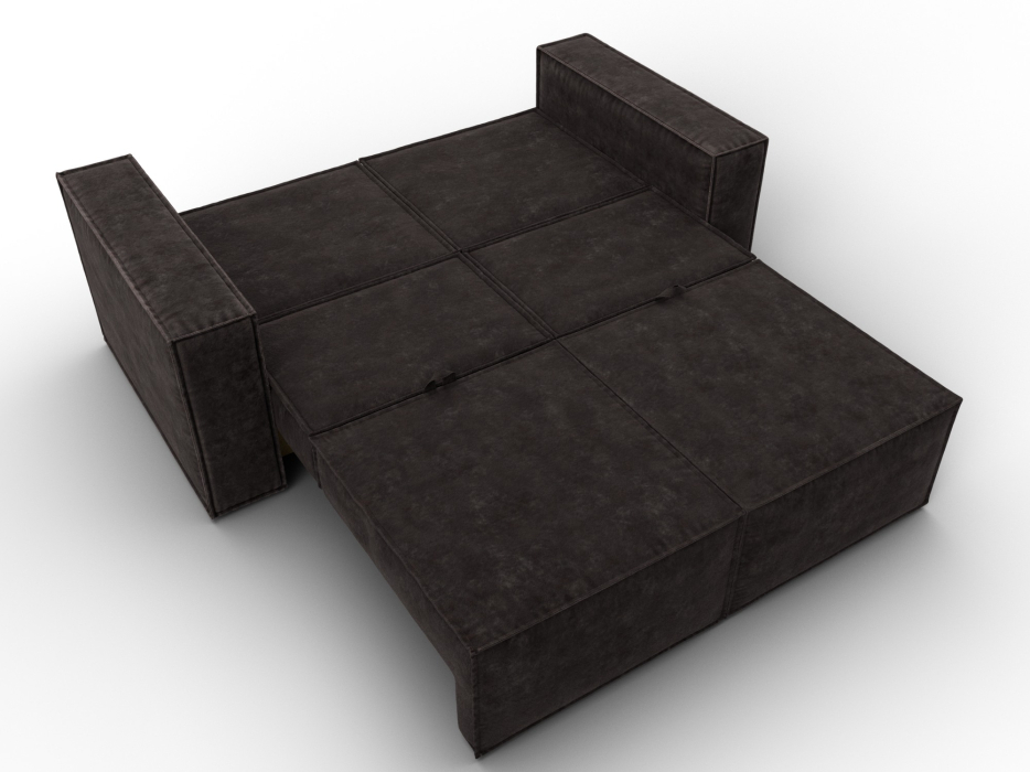 Диваны кровати со спальным местом, Диван прямой Куба мини, велюр BRUT