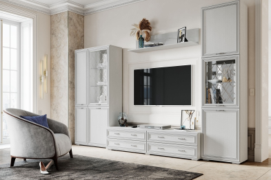 Шкаф-пенал с полками Ливорно ЛШ-1