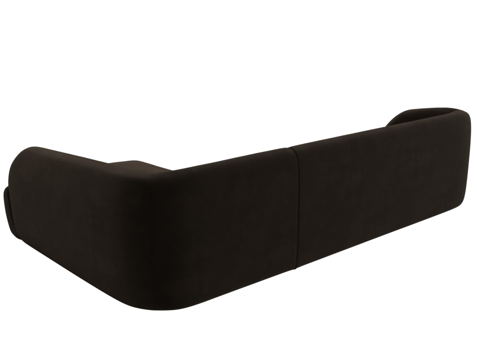 Диваны угловые в гостиную, Диван угловой Лига-041 правый угол, микровельвет