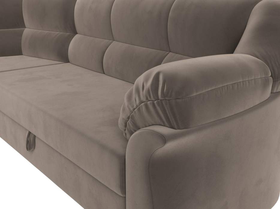 Диваны угловые в гостиную, Диван угловой Карнелла левый угол, велюр